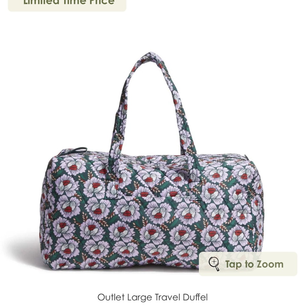 Floral Travel Duffel Bag